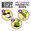 Round Magnetic Bases SELF-ADHESIVE - 60mm (10)