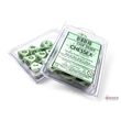 Pastel Green/Black Opaque Set of Ten D10s