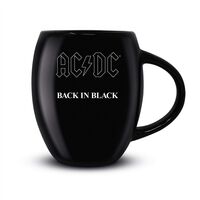 AC/DC Ceramic Oval Mug Back in Black