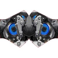 Mecha (Blue) - Medium Face Mask