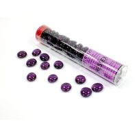 Crystal Purple Glass Stones in 5 1/2" Tube (40+)