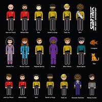 STAR TREK NEXT GENERATION FAMILY CAR DECALS
