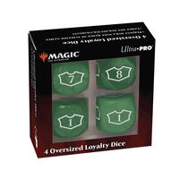 Magic Oversized Loyalty Dice 22mm Forest (4)