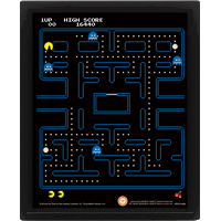 Pac-Man (Maze) Framed