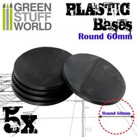 Plastic Round Bases 60mm (5)