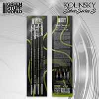 Kolinsky Brush - Short Silver (Series S) Pack x4