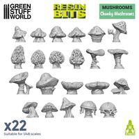 Chunky Mushrooms 3D Resin Set