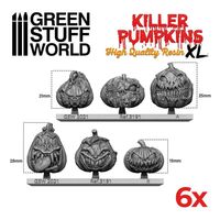 Large Killer Pumpkins Resin Set (6)