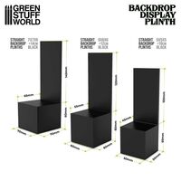 Straight Backdrop Plinths 7x7x6+14cm
