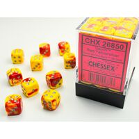 Gemini 12mm D6 Red-Yellow/Silver Dice Block