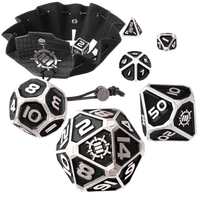 Enhance 7pc Metal RPG Dice (Collector's Edition Black)