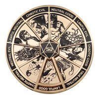 Dungeons & Dragons Pin Badge Allignment Spinner