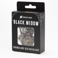 Black Widow D20 Necklace - Sirius Dice