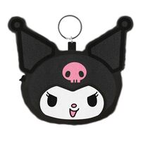 Kuromi (Face) Fluffy Coin Purse