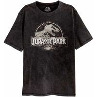 Jurassic Park T-Shirt Scratched Logo Size L
