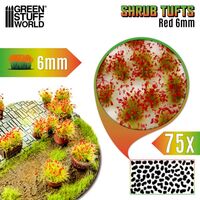 Red Flowers Shrub Tufts 6mm