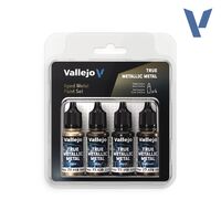 Aged Metal Paint Set (4 Colors) True Metallic Metal