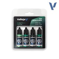 Dusken Green Paint Set (4 Colors) True Metallic Metal