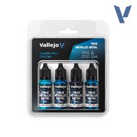 Sapphire Blue Paint Set (4 Colors) True Metallic Metal