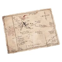 The Hobbit Thorin's Map Art Print 40x30cm