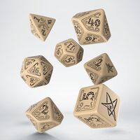 Call of Cthulhu Dice Beige & Black