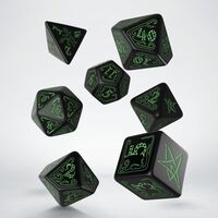 Call of Cthulhu Black & Green Dice Set