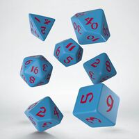 Classic Runic Dice Set Blue & Red