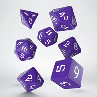 Classic Runic Dice Set Purple & White