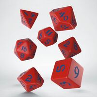 Classic Runic Dice Set Red & Blue