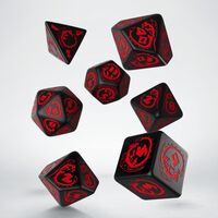 Dragon Dice Set Black & Red - Onyx