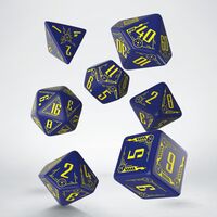 Galactic  Dice Set Navy & Yellow Dice Set