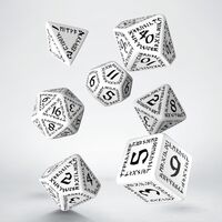Runic Dice Set White & Black