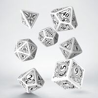 Steampunk Dice Set White & Black