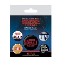 Stranger Things Pin Badges 5-Pack: Upside Down