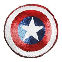 Avengers Sequin Pillow Captain America 30 x 30 cm