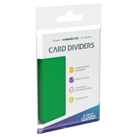 Card Dividers Green (10)