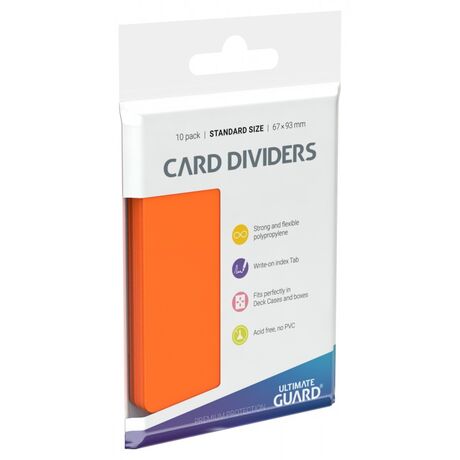Card Dividers Orange (10)