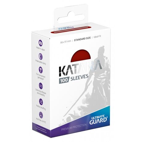 Katana Sleeves Standard Red (100)