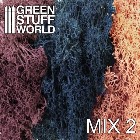 Scenery Moss - Mix 2 Pink/Blue/Violet (50gr.)