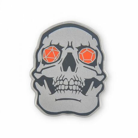 Dungeons and Dragons Enamel Pin Badge Skull