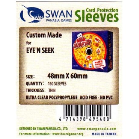 Swan Sleeves 48mm X 60mm EYE'N'SEEK (160 pieces)