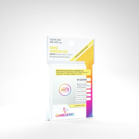 GameGenic Mini American Clear Sleeves (50)