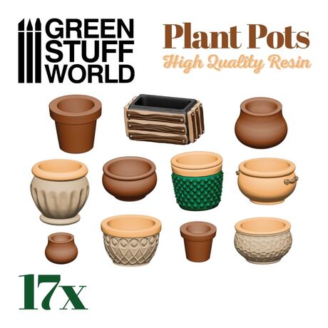 Plant Pot Resin Set (17)