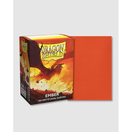 Dragon Shield Dual Matte Ember Sleeves (100)