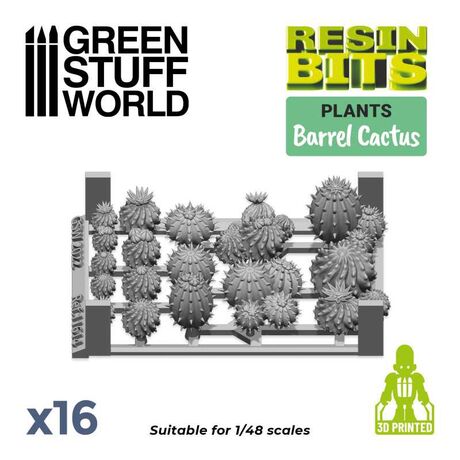 3D printed set - Barrel Cactus