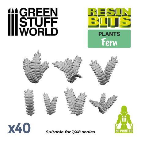 Fern leaves 3D printed set