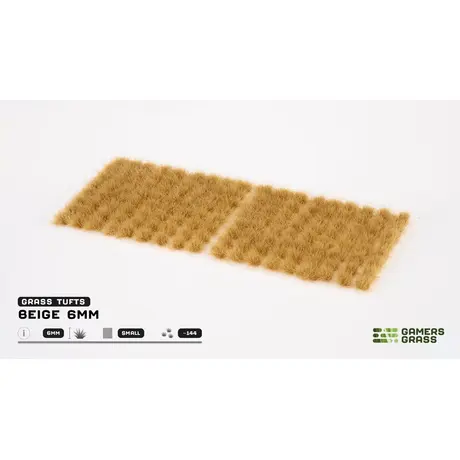 Beige 6mm Grass Tufts - Small (144)
