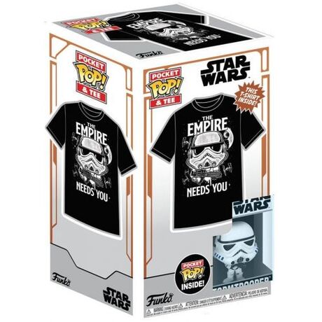 Φιγούρα Funko POP! STAR WARS POCKET POP & TEE BOX STORMTROOPERS SIZE L