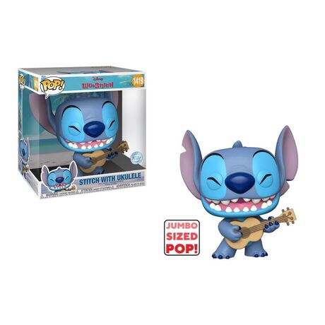 Φιγούρα Funko POP! STICH W/ UKELELE - LILO & STITCH SUPER SIZED #1419