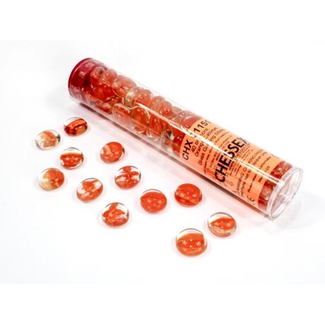 Gaming Glass Stones In Tube - Catseye Orange (40)